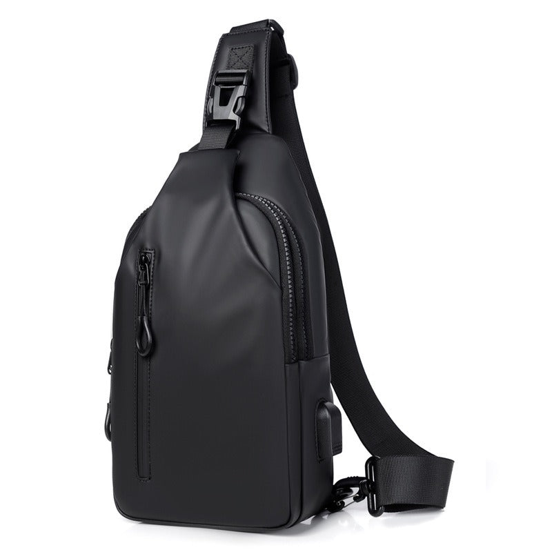 Crossbody Sling Bag for Men Daypack with USB Port