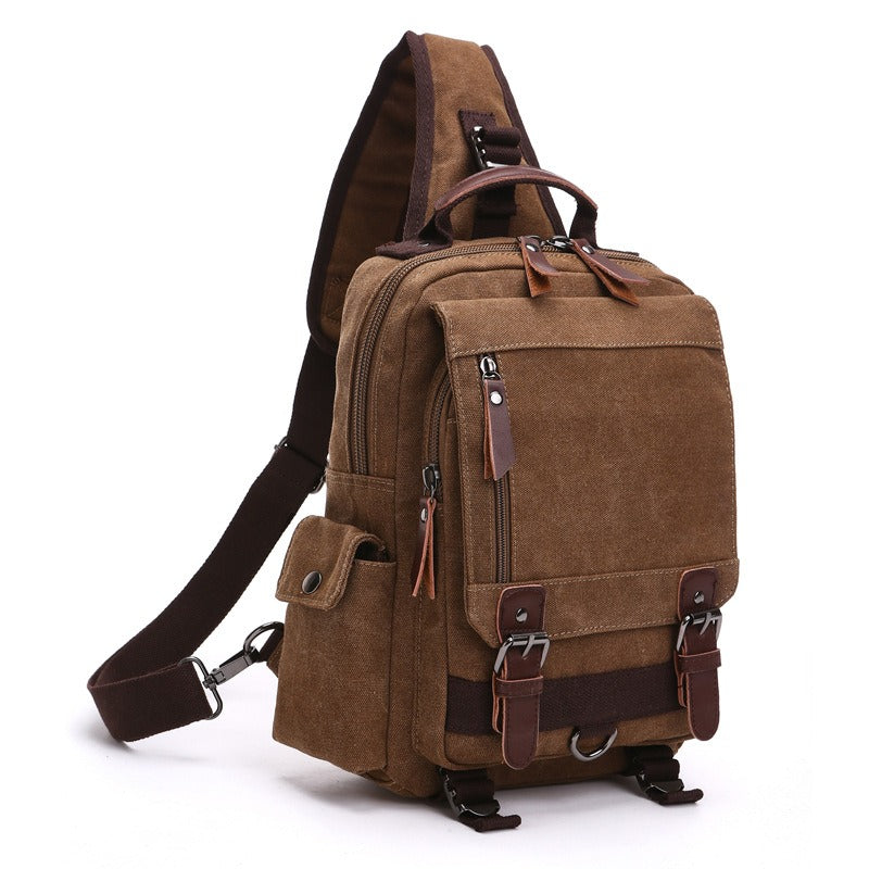 Vintage Canvas Backpack Travel Daypack for Men