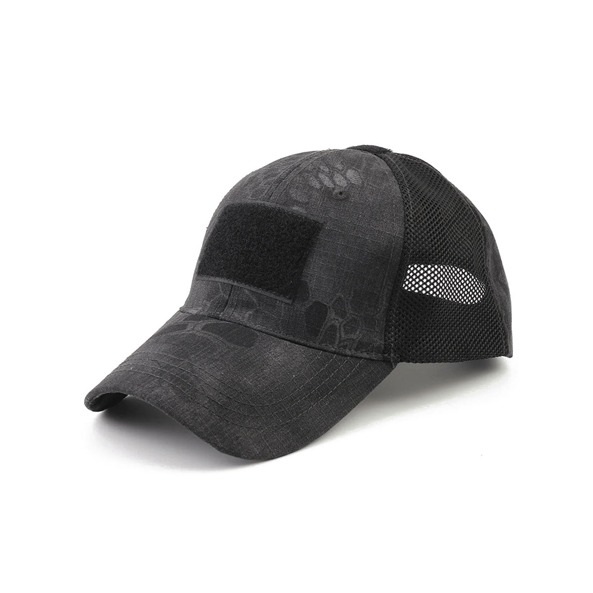 Tactical-Style Patch Hat with Adjustable Strap