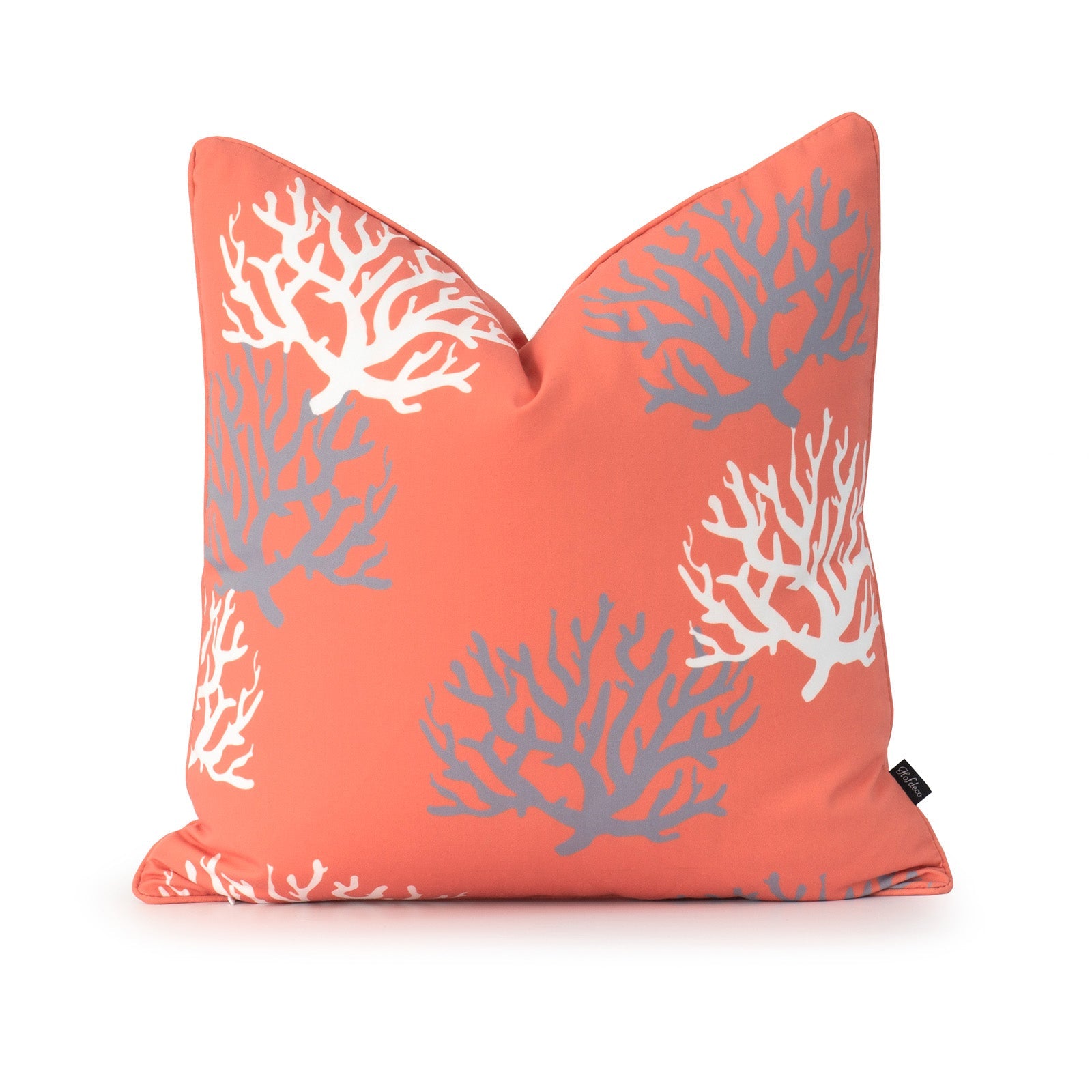 Beach Outdoor Pillow Cover, Living Coral, Coral Pink, 18"x18"