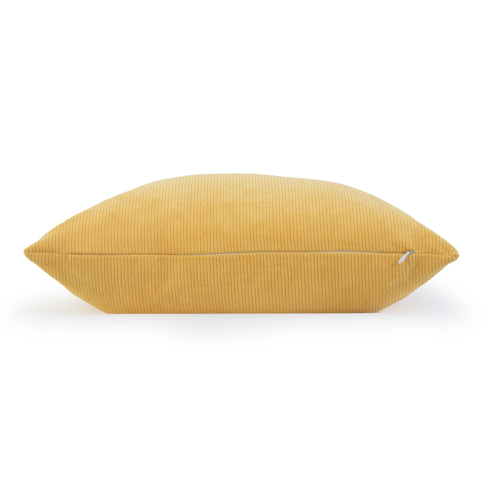 Modern Pillow Cover, Corduroy, Mustard Yellow, 18" x18"