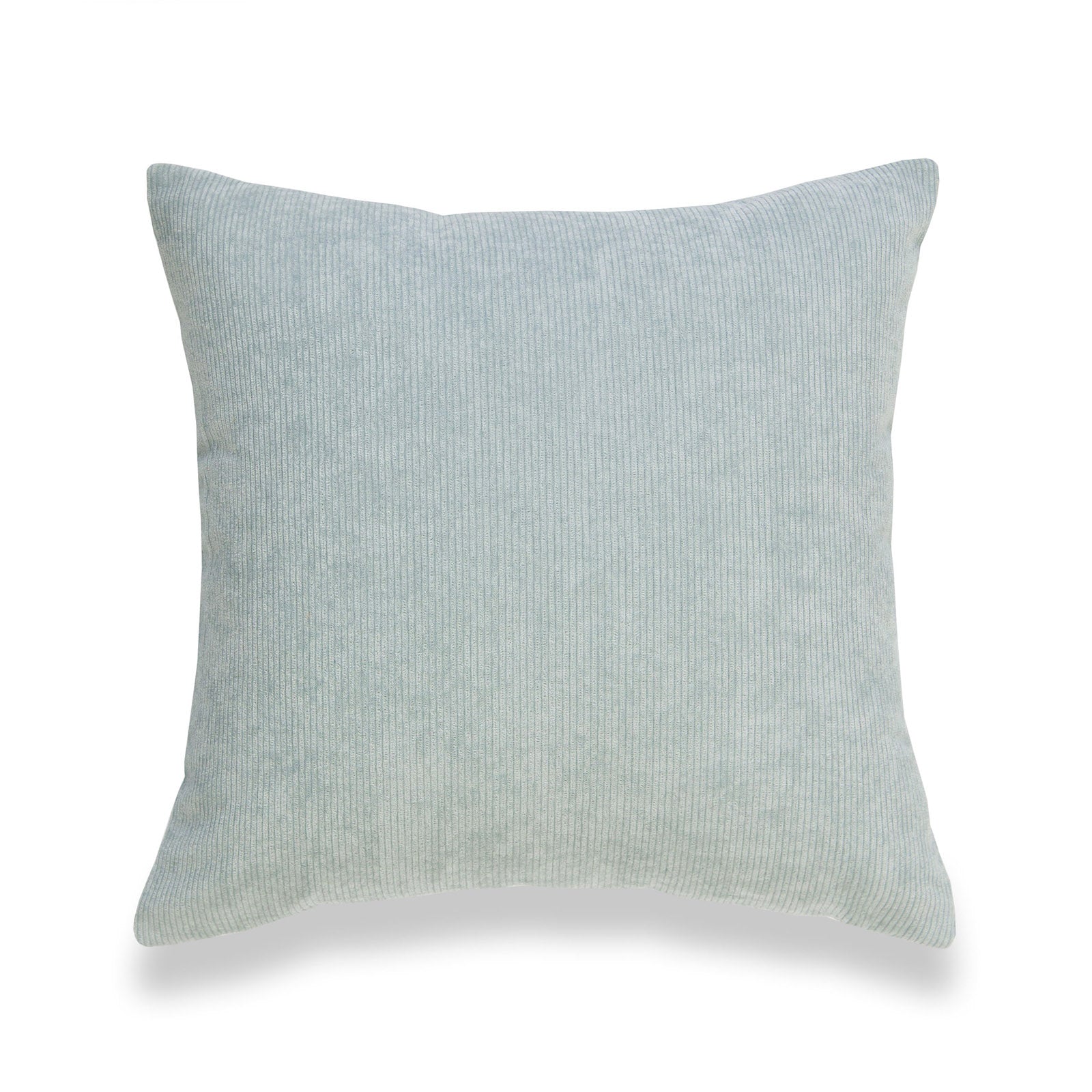 Modern Pillow Cover, Corduroy, Aqua, 18" x18"-0