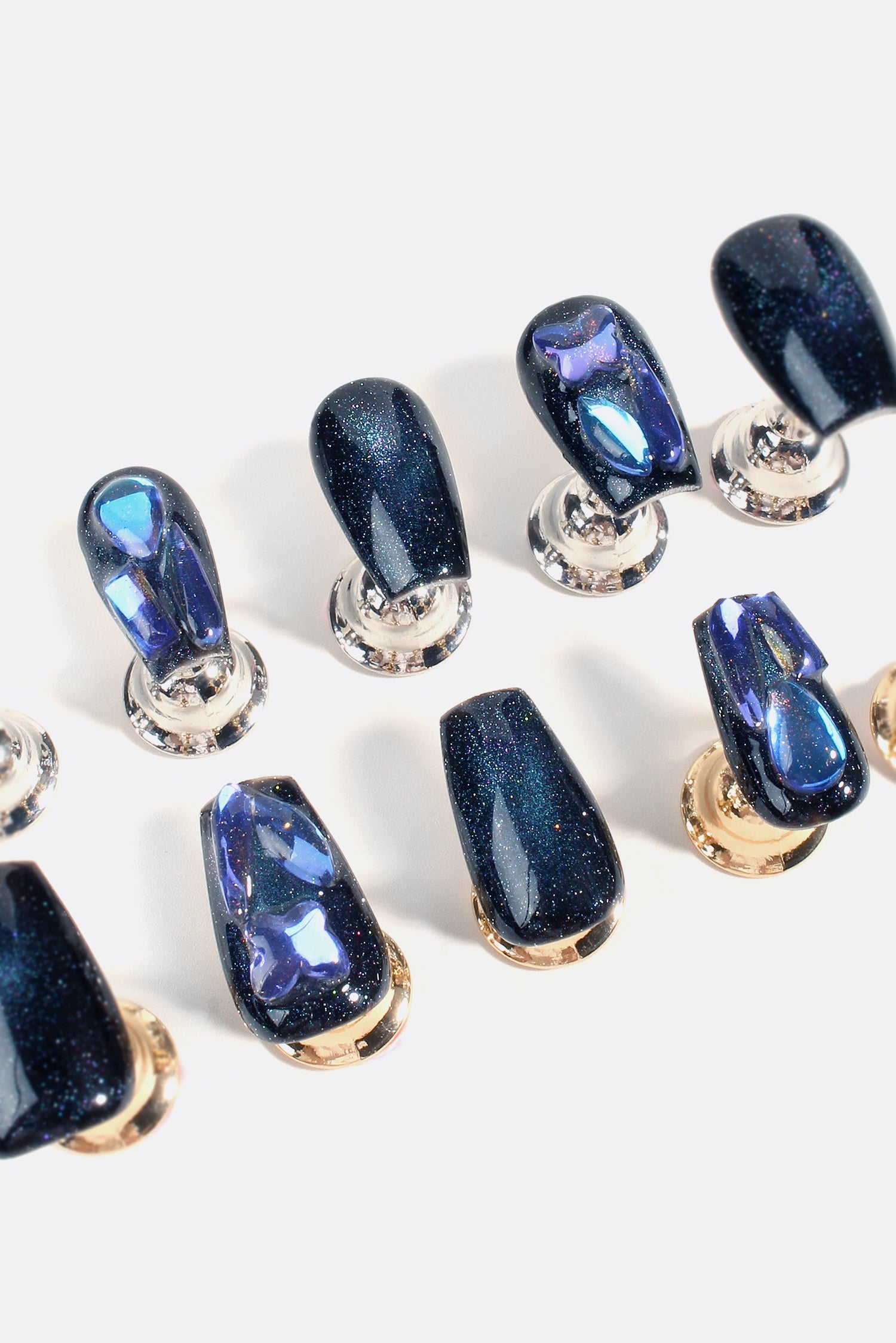 Sapphire Stardust | Pro Handmade Gel Nails-3