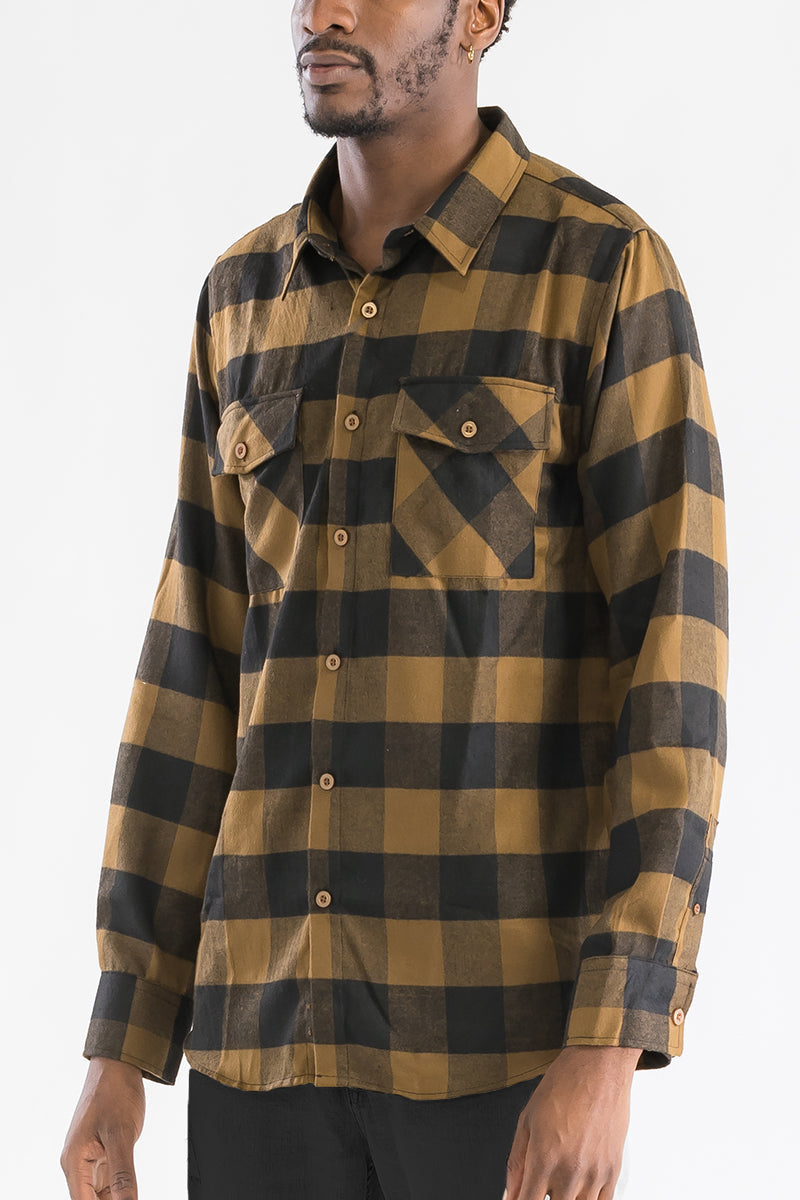Brushed Flannel Shirt-2