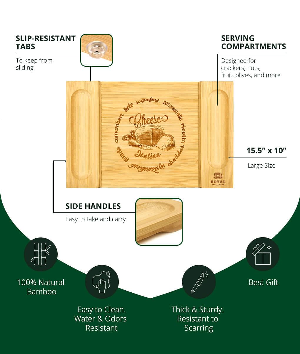 Bamboo Cheese Board, 16x10”