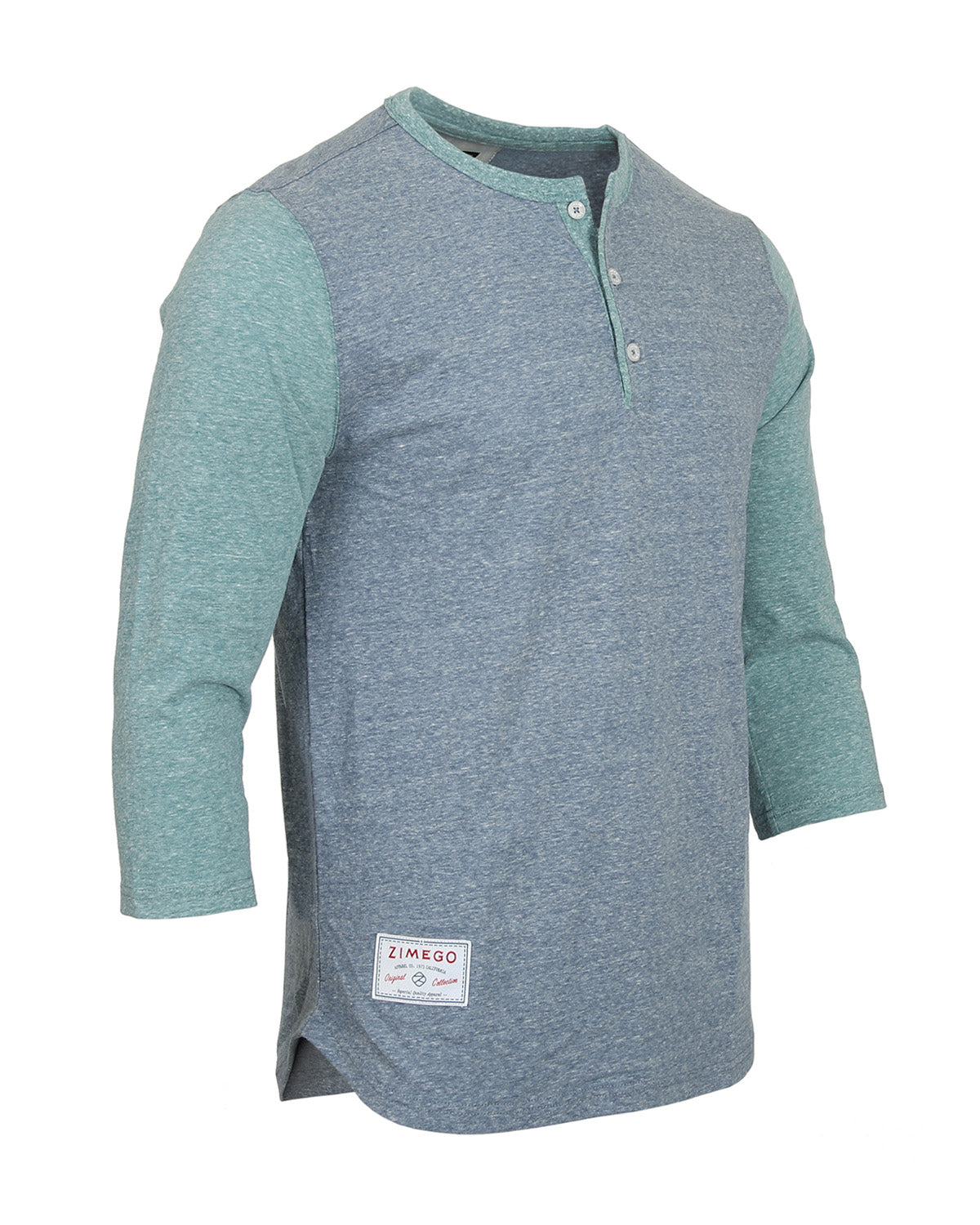 Men's 3/4 Sleeve Baseball Retro Henley – Casual Athletic Button Crewneck Shirts