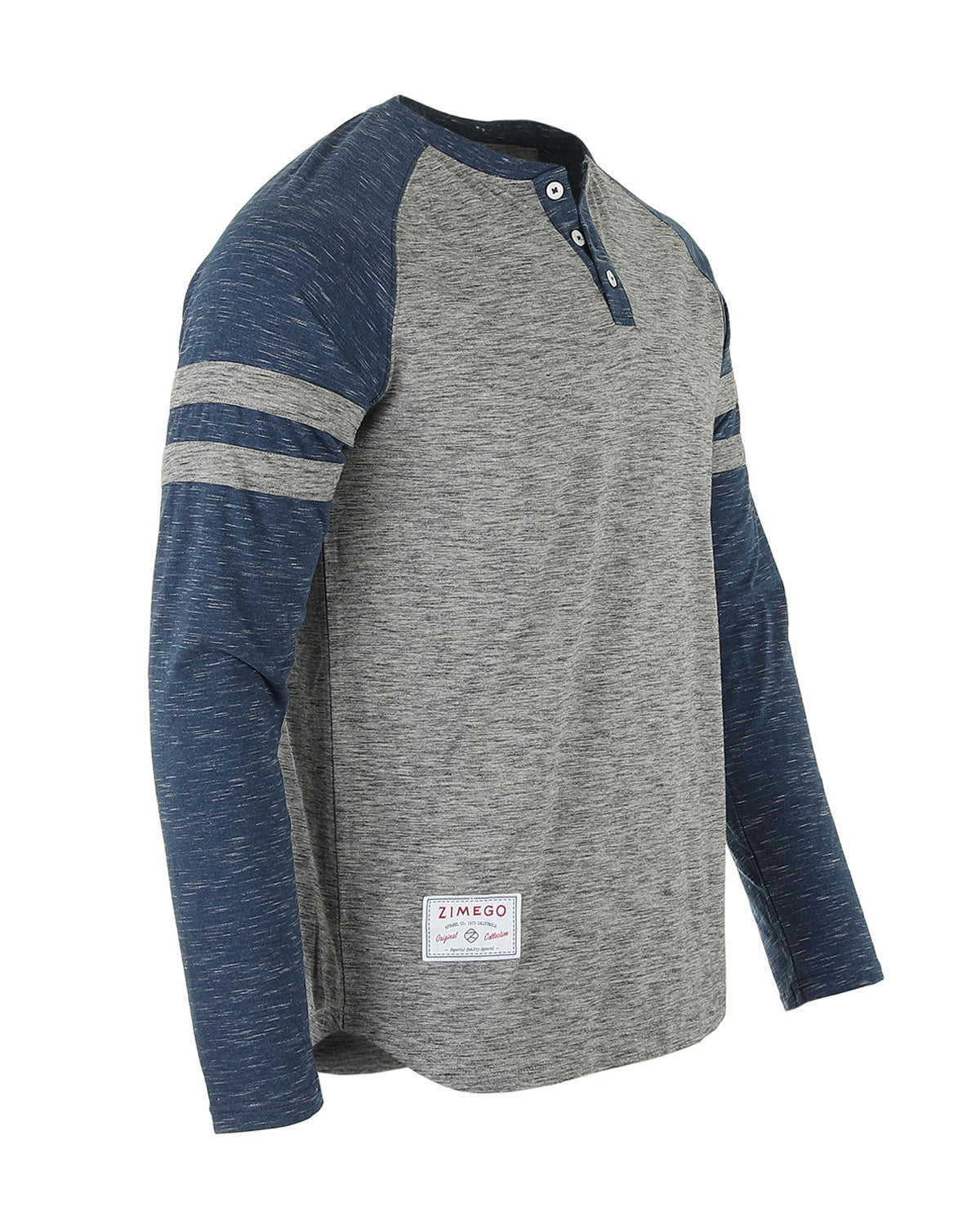 Men’s Casual Long Sleeve Baseball Raglan Athletic Fashion Henley Shirt