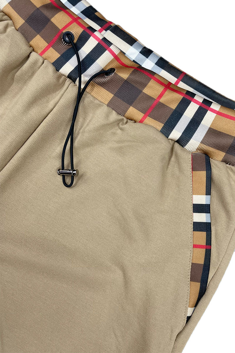 Checkered Detail Shorts-5